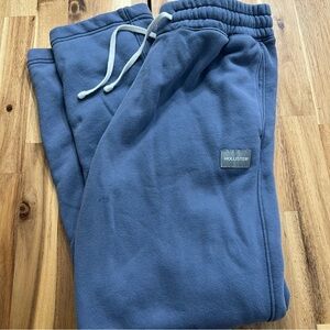 Hollister Blue Track Pants Relaxed Fit Joggers